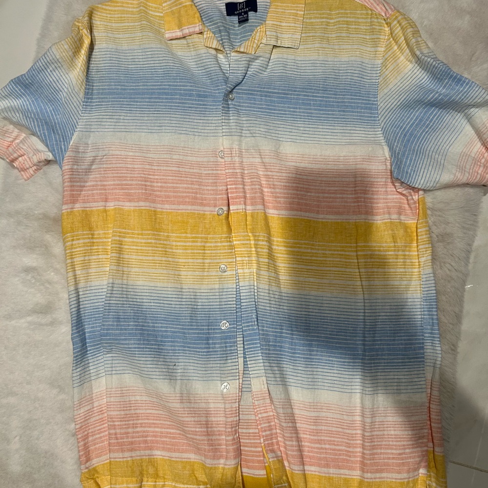 Colorful Striped Men's Shirt